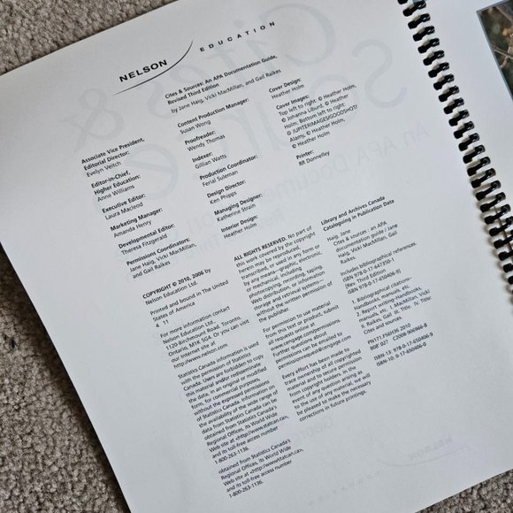 4/$20 Cites and Sources: An APA Documentation Guide - Spiral bound - 3rd Edition - Picture 3 of 5